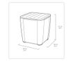 Set mobilier de balcon Keter: 2 scaune și o măsuță box