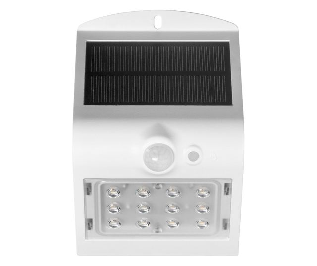 Ηλιακός λαμπτήρας ADVITI Siloe AD-SL-6083WLR4, 1,5 W, αισθητήρας κίνησης, γωνία ανίχνευσης 120°, 190lm, IP65, 4000K, 1200mAh, λε