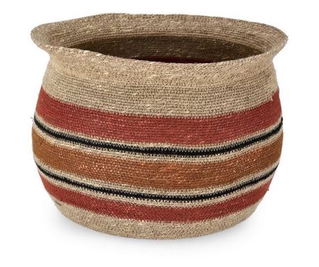 Komplet 3 pisanih košar iz morske trave Waylon 20x19 cm, 25x22 cm, 30x25 cm