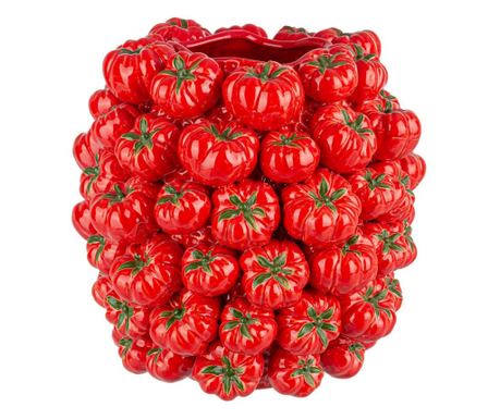 Gazpacho Keramička Vaza Crvena Zelena 33.5x32x33h