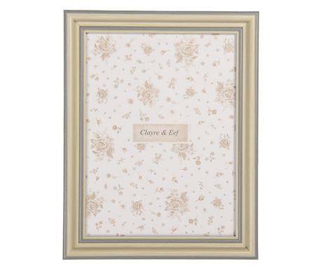 MDF Stolni Okvir za Slike Siva Bež 18x2x23 cm, 15x20 cm