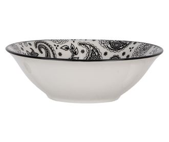 Set 2 zdjele crno-bijele keramike 15x5 cm, 350 ml
