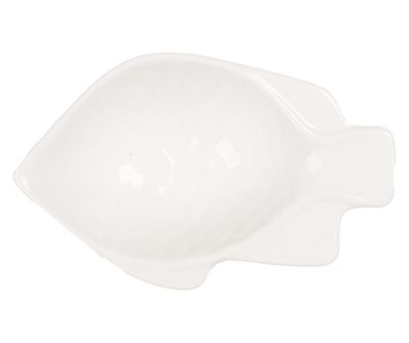 Σετ 4 λευκών κεραμικών μπολ 9x6x3 εκ., 25 ml