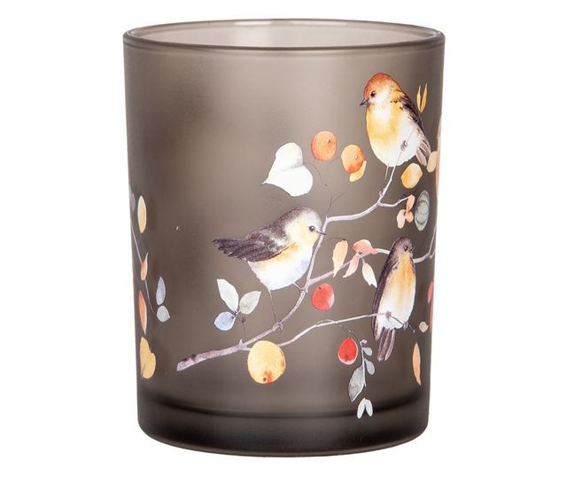 Set od 2 staklena držača za svijeće u više boja 7x8 cm, 10x13 cm