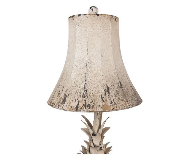 Vintage béžová kovová stolní lampa 30x64 cm, E27