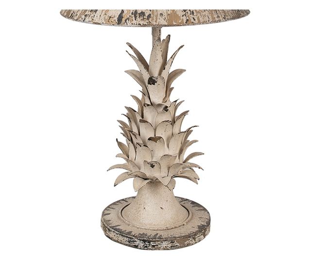 Vintage béžová kovová stolní lampa 30x64 cm, E27