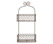Etajera fier maro 20x12x45 cm