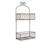 Etajera fier maro 20x12x45 cm