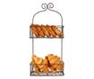 Etajera fier maro 20x12x45 cm