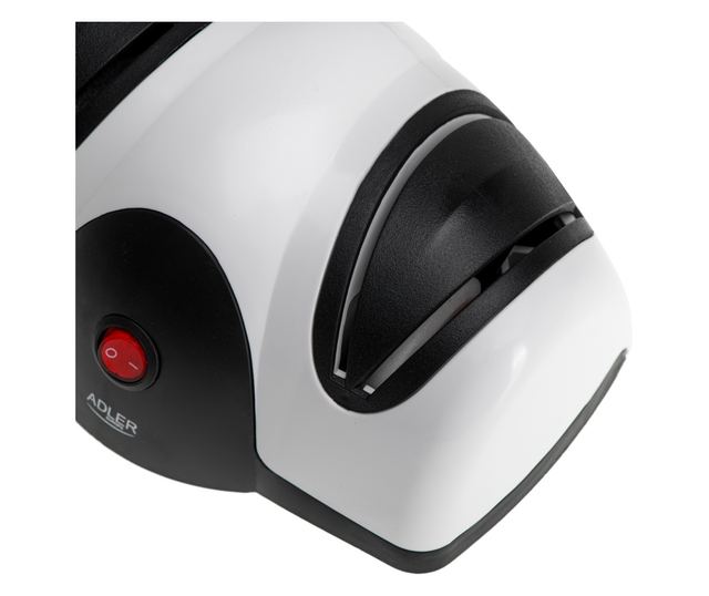 Ηλεκτρική ξύστρα μαχαιριών Adler AD 4518, 40 W, 2 επίπεδα ακονίσματος, μαύρο/ασημί