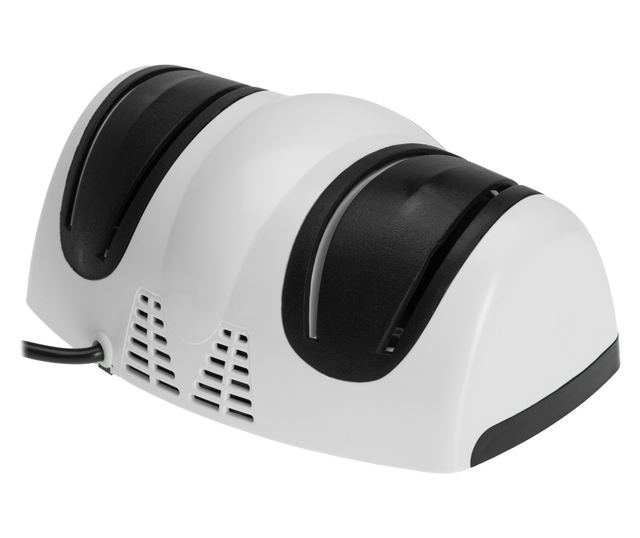 Ηλεκτρική ξύστρα μαχαιριών Adler AD 4518, 40 W, 2 επίπεδα ακονίσματος, μαύρο/ασημί