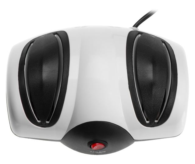 Ηλεκτρική ξύστρα μαχαιριών Adler AD 4518, 40 W, 2 επίπεδα ακονίσματος, μαύρο/ασημί