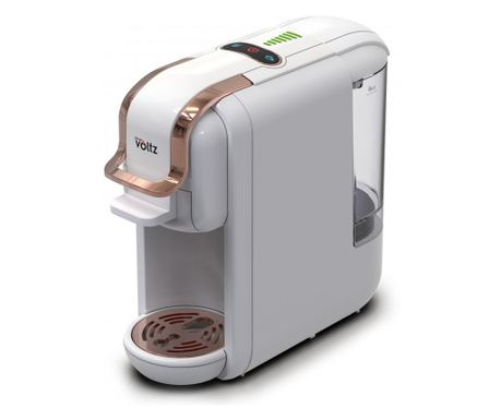 Oliver Voltz OV51171M8R Μηχανή Espresso 8-σε-1 για Αλεσμένο Καφέ και Κάψουλες, 1450W, 19 bar, Λευκό/Χρυσό