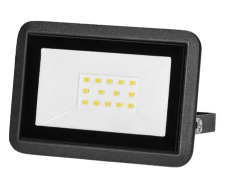 Adviti Faro AD-NL-6252BL4 LED projektor, 10W, LED SMD, 800 lumen, IP65 védettség, 4000K szín, alumínium, fekete.
