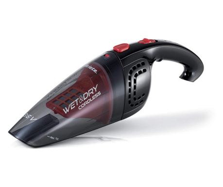 Ariete WET & DRY CORDLESS Handheld Vacuum Cleaner 2474/00, 400 ml, LI-Ion 1200 mAh/3.6V Battery, 12 min Runtime, Washable Filter