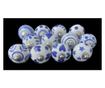 12 db-os vintage stílusú porcelán bútorgomb szett