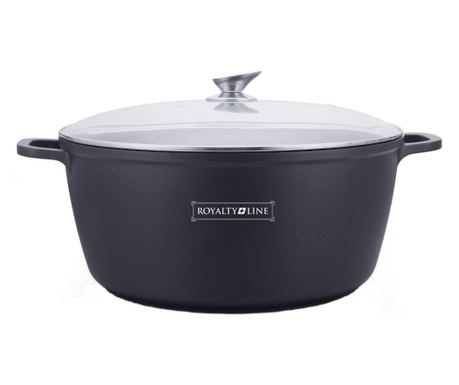 Marmoriran lonec 14 l s pokrovom, 36 cm – Royalty Line BS36M, enostavno čiščenje, nelepljiv