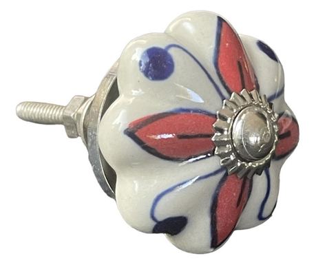 Ročaj za pohištvo v vintage stilu, ročno poslikan iz porcelana