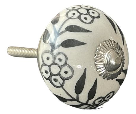 Buton Mobilier Porțelan Pictat Manual Stil Vintage