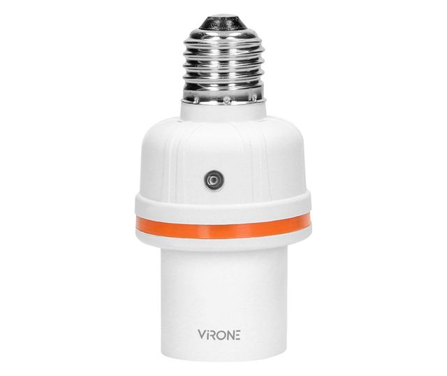 VIRONE RS-6 izzó foglalat, távirányító, E27, fehér