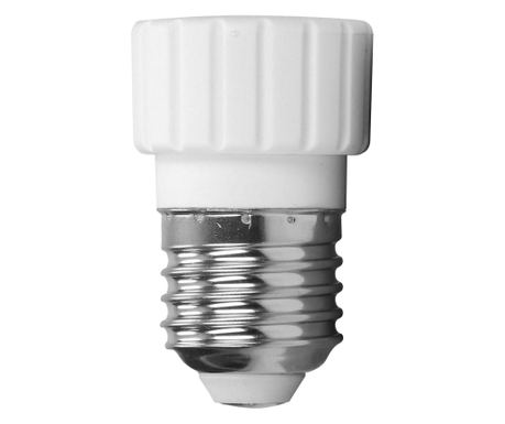 Adaptor soclu bec E27 la GU10 Virone LH/E27/GU10-13, alb