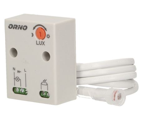 Senzor crepuscular Orno OR-CR-233, cu sonda externa, IP65
