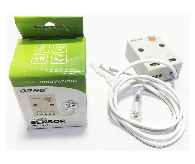 ORNO OR-CR-233, Szürkületi érzékelő, Külső szondával, IP65