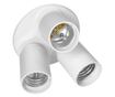 Adapter oprawki żarówki E27 na 3xE27 VIRONE LH/E27/3XE27-17, biały