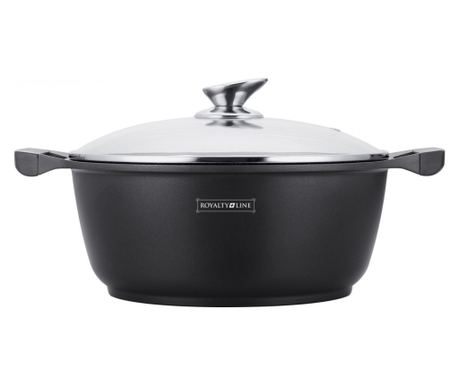 Mramorni lonac s poklopcem 3,8 l, 24 cm, neprianjajući, jednostavan za čišćenje Royalty Line RL BS24ML