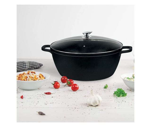 Тенджера с капак Royalty Line, RL-BS44M, 23.4л, 44см капак