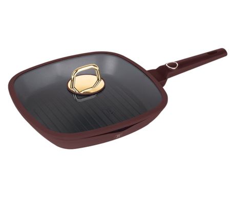 Leonardo Collection Berlinger Haus BH 8037 tava za roštilj s poklopcem, 28 cm, 2,1 litre, neprianjajuća, titanski premaz, mat bo