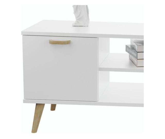 TV ormarić Focus bijeli 155 cm - skandinavski