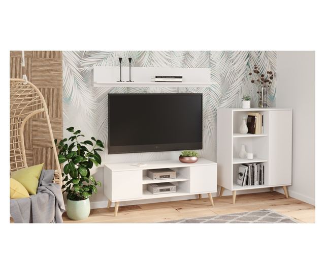 Fokus TV ormarić 135 cm - bijeli