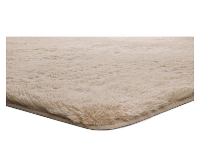 Covor simplu ATTICGO Shaggy bej ALPACA LISO, 140x200 cm