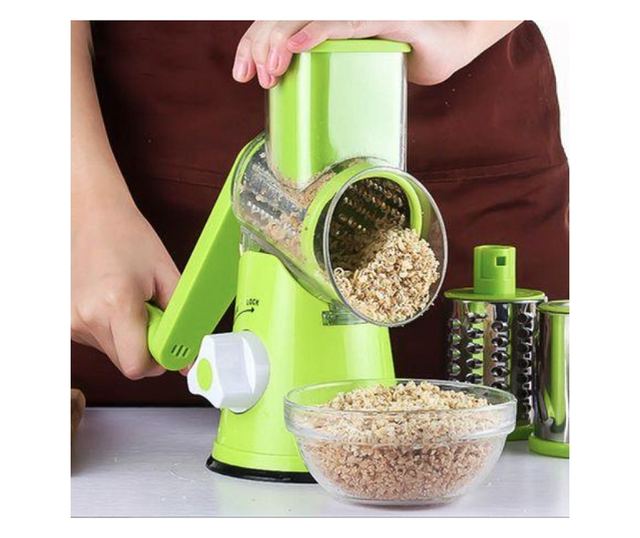 Razatoare manuala pentru legume, fructe ,branzeturi, nuci DAO Italy full Inox, 3 lame taiere