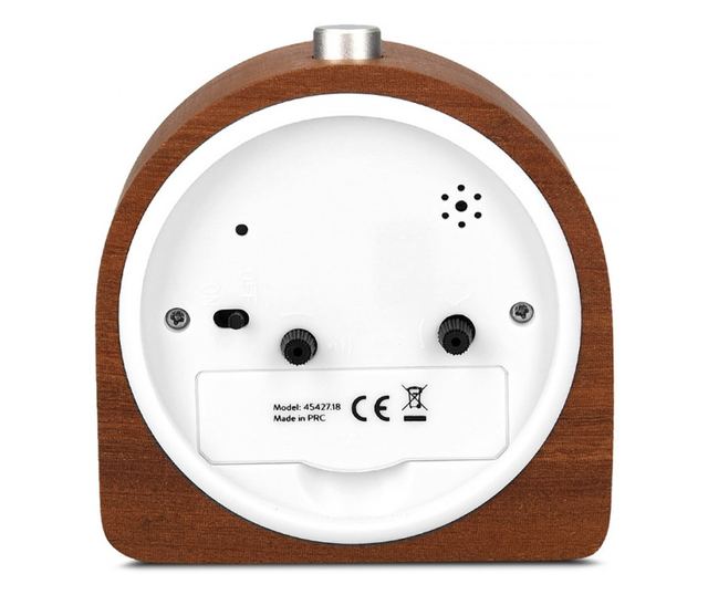 Аналогов дървен будилник Snooze Retro, 45427.18