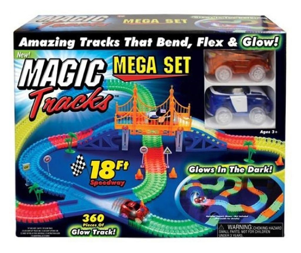 Гъвкава фосфоресцираща писта Magic Set 360 части, Magic Tracks ...