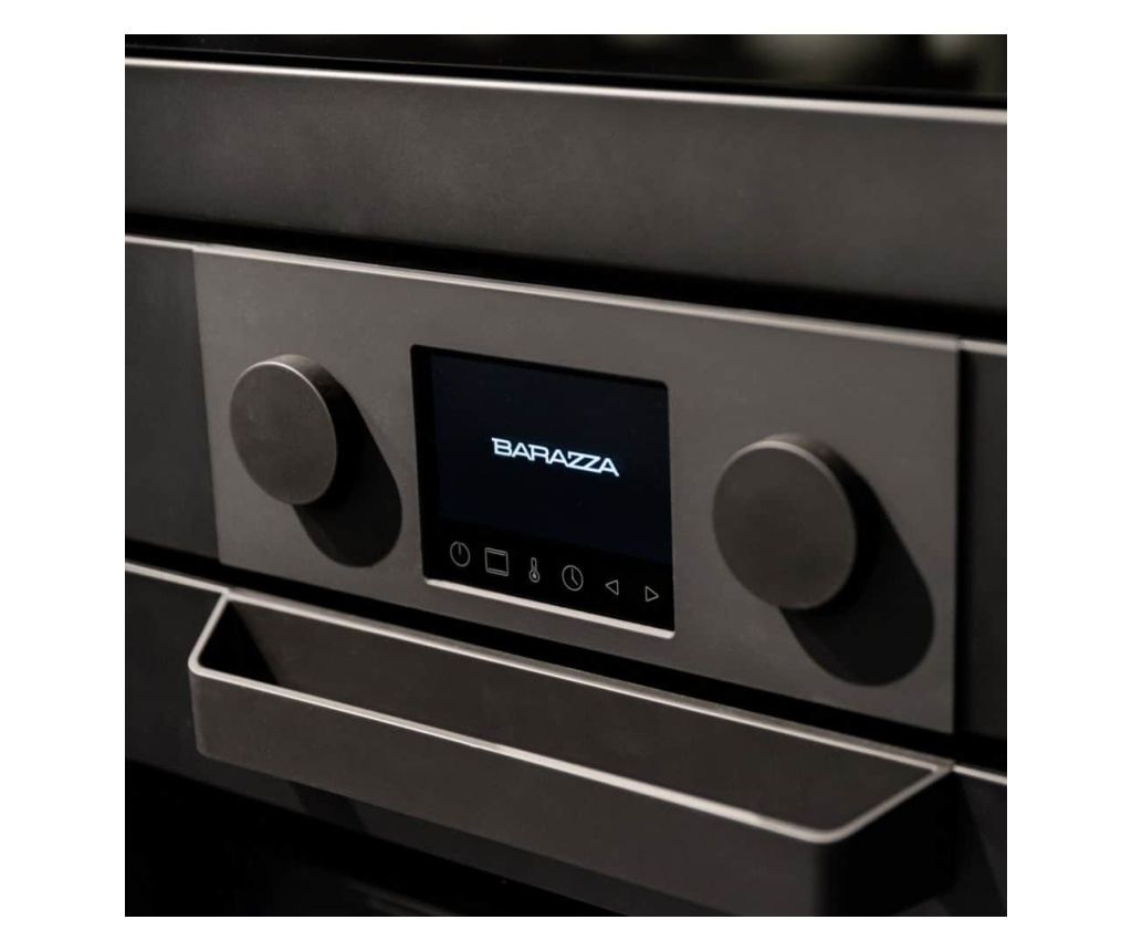 Built-in electric oven, 65 liters, Barazza, Icon Exclusive collection, black - 2