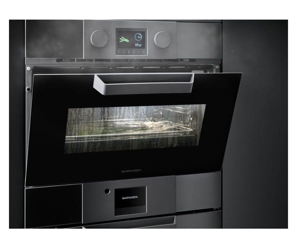 Built-in electric oven, 65 liters, Barazza, Icon Exclusive collection, black - 4