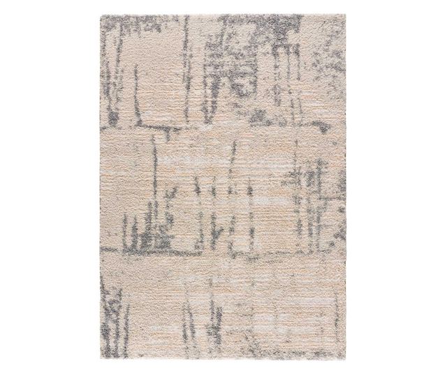 Covor abstract argintiu ATTICGO ENYA 8730, 160x230 cm