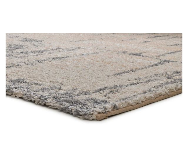 Covor abstract argintiu ATTICGO ENYA 8730, 160x230 cm