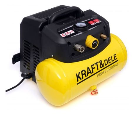 Маслен без компресор, Kraft&Dele, 6L, 8bar, 1.1kW, 180L/min, KD1415