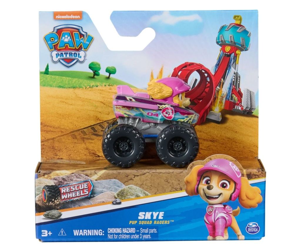 Patrula Catelusilor Pup Squad Racers Rescue Wheels Vehicul Metalic Skye ...