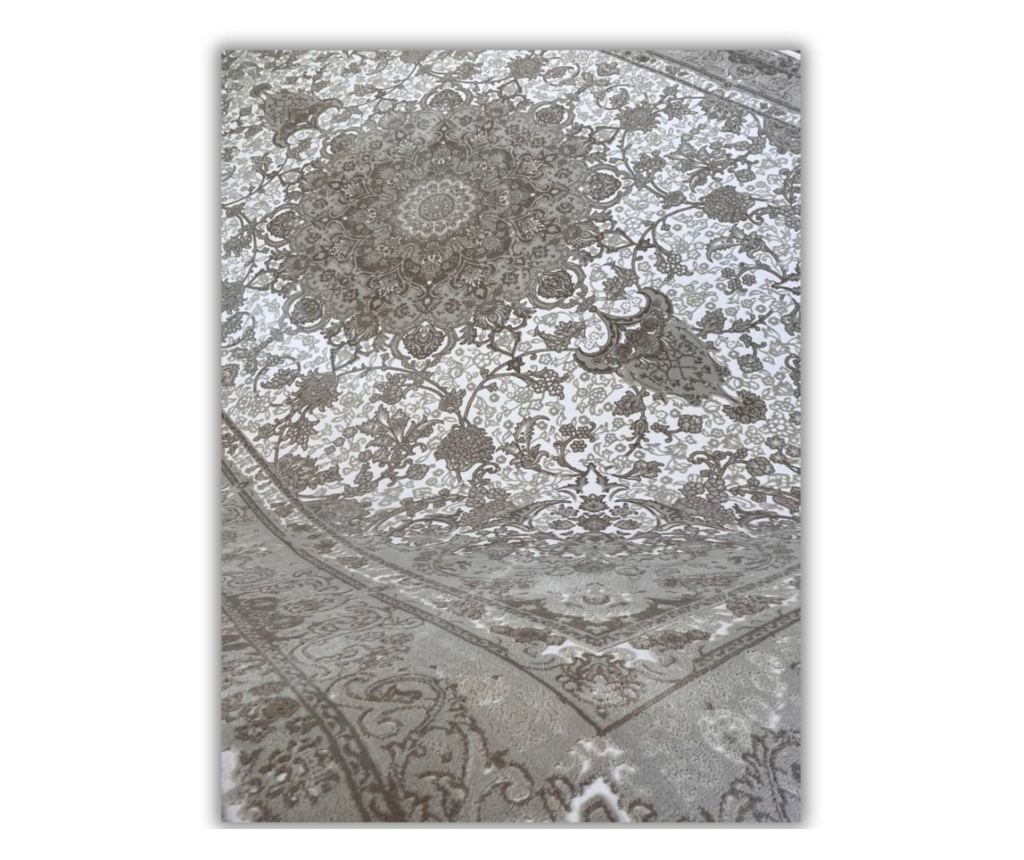 Krémový koberec s klasickým designem 120x180cm hedvábí a bavlna do obývacího pokoje - 3