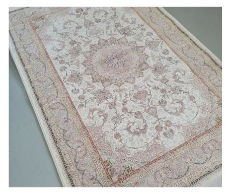 Κρεμ καναπές με κλασικό σχέδιο 120x180εκ. μετάξι και βαμβάκι για σαλόνι