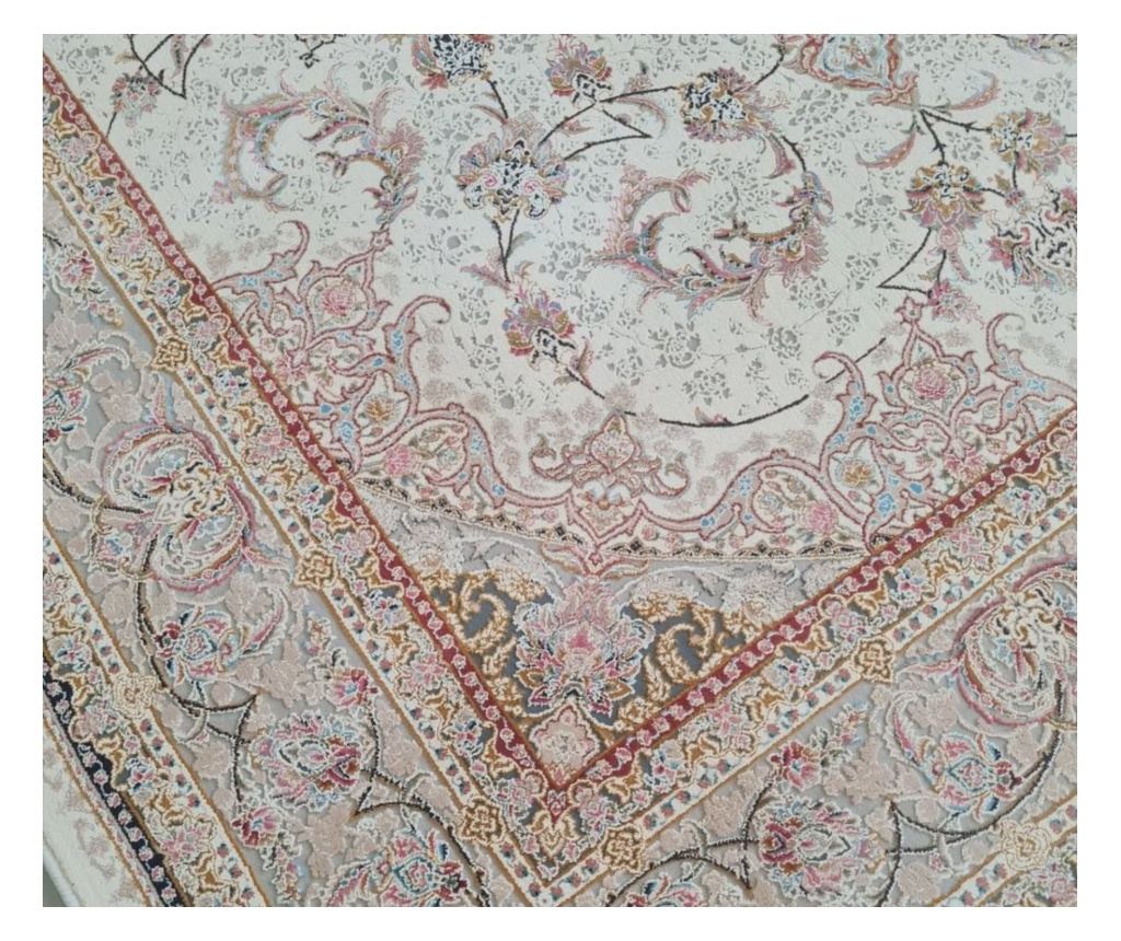 Covor moale, cu design clasic, dimensiuni 200x300 cm, din mătase și bumbac, ideal pentru living. - 3