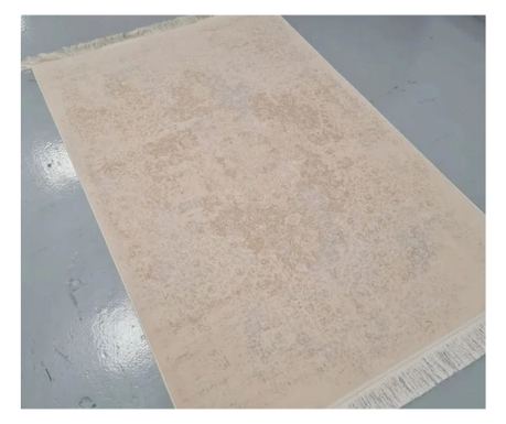 Kremast preproga s klasičnim dizajnom 50x125 cm svila in bombaž