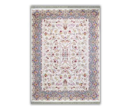 Κρεμ καρέκλα με κλασικό και φλοράλ σχέδιο 120x180εκ. μετάξι και βαμβάκι