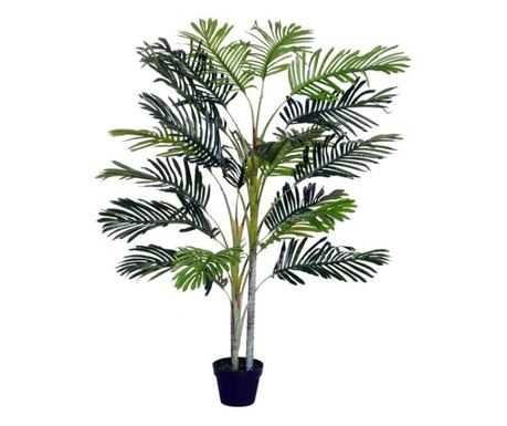 Mesterséges növény, pálmafa cserepes, zöld, 150 cm