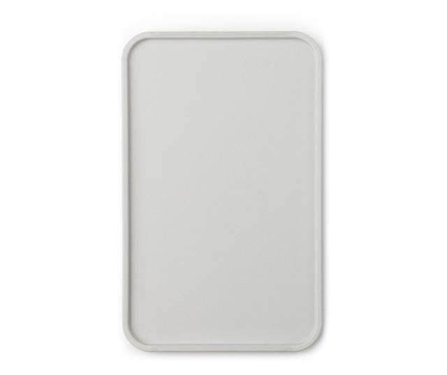 Brabantia Tasty+ 1003308 Masă de tăiat și de servire, 40x25 cm, anti-alunecare, ușor de curățat, gri deschis